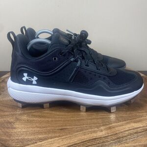 Under Armour Glyde MT Womens Black And White‎ Size 8 Softball Cleats